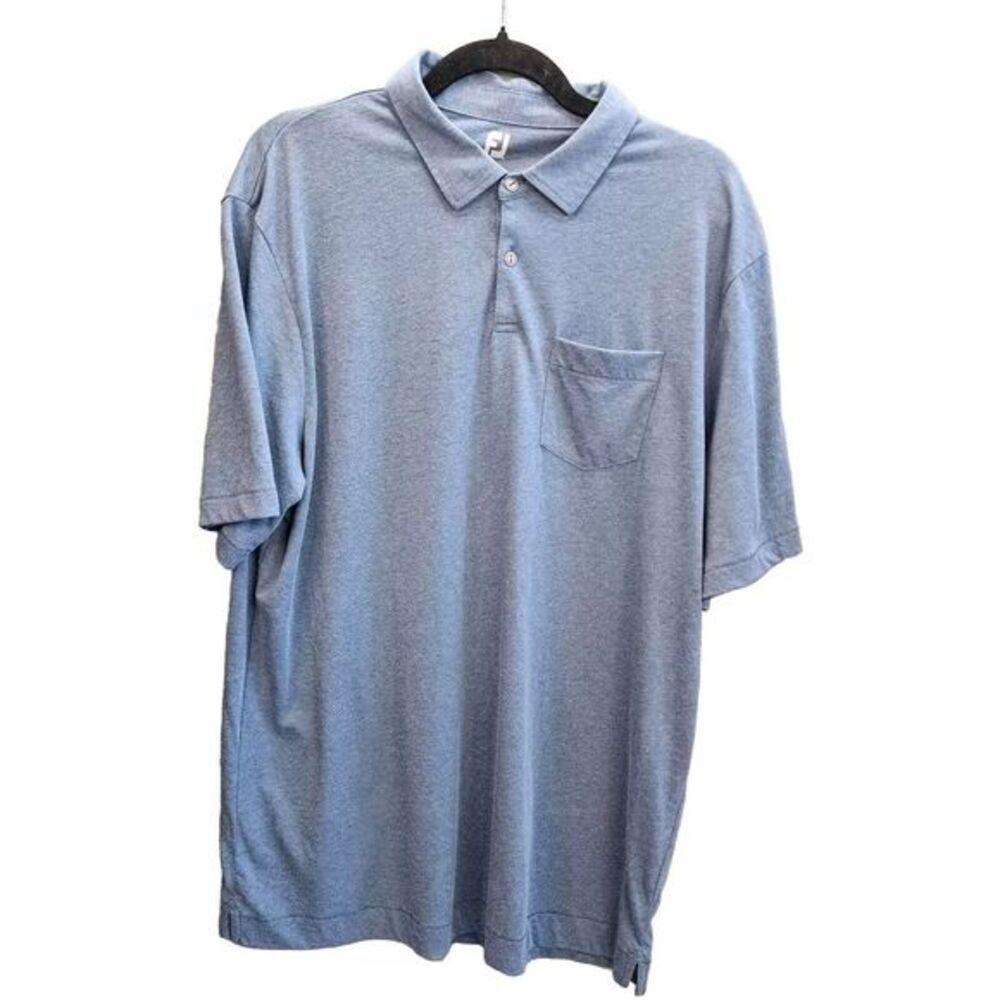 FootJoy Shirt Men's XL Blue Collar golf Stretch Performance‎  See description